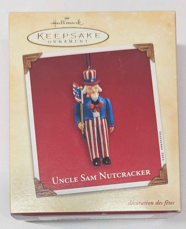 2003 Hallmark Keepsake Ornament: Uncle Sam Nutcracker (Used)