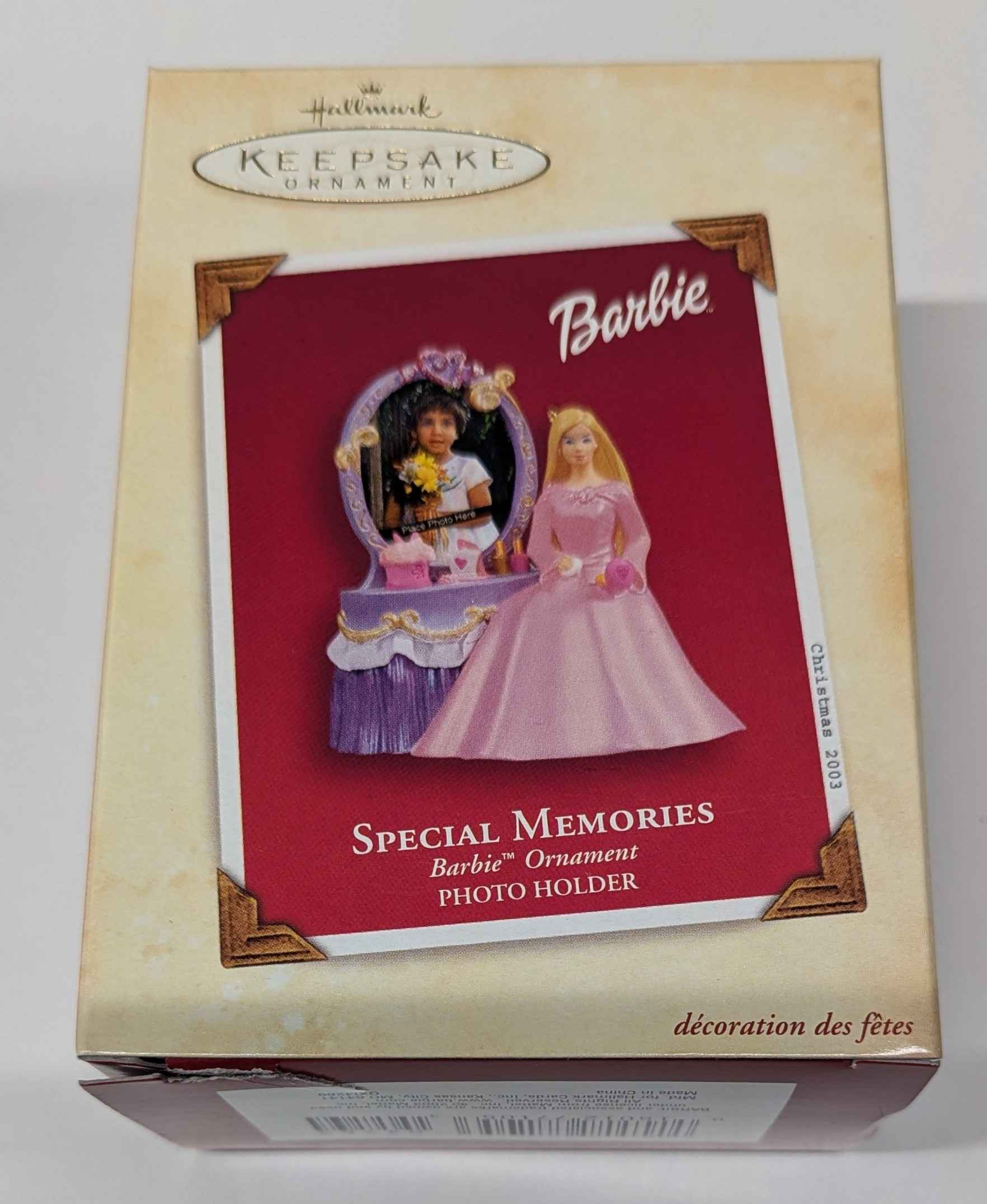 2003 Hallmark Keepsake Ornament - Special Memories Barbie Photo Holder