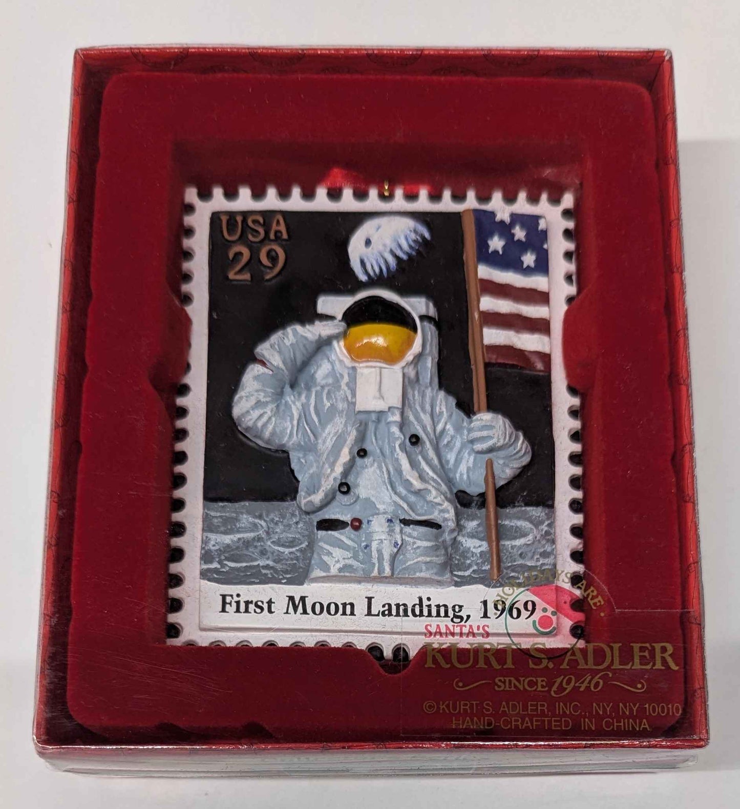 1998 USPS Stamp Ornament - First Moon Landing