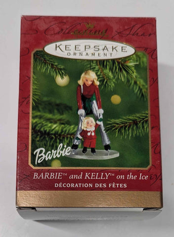 2001 Hallmark Keepsake Ornament - Barbie and Kelly on the Ice