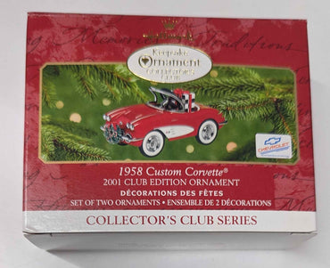 2001 Hallmark Keepsake Ornament: Collector's Club - 1958 Custom Corvette