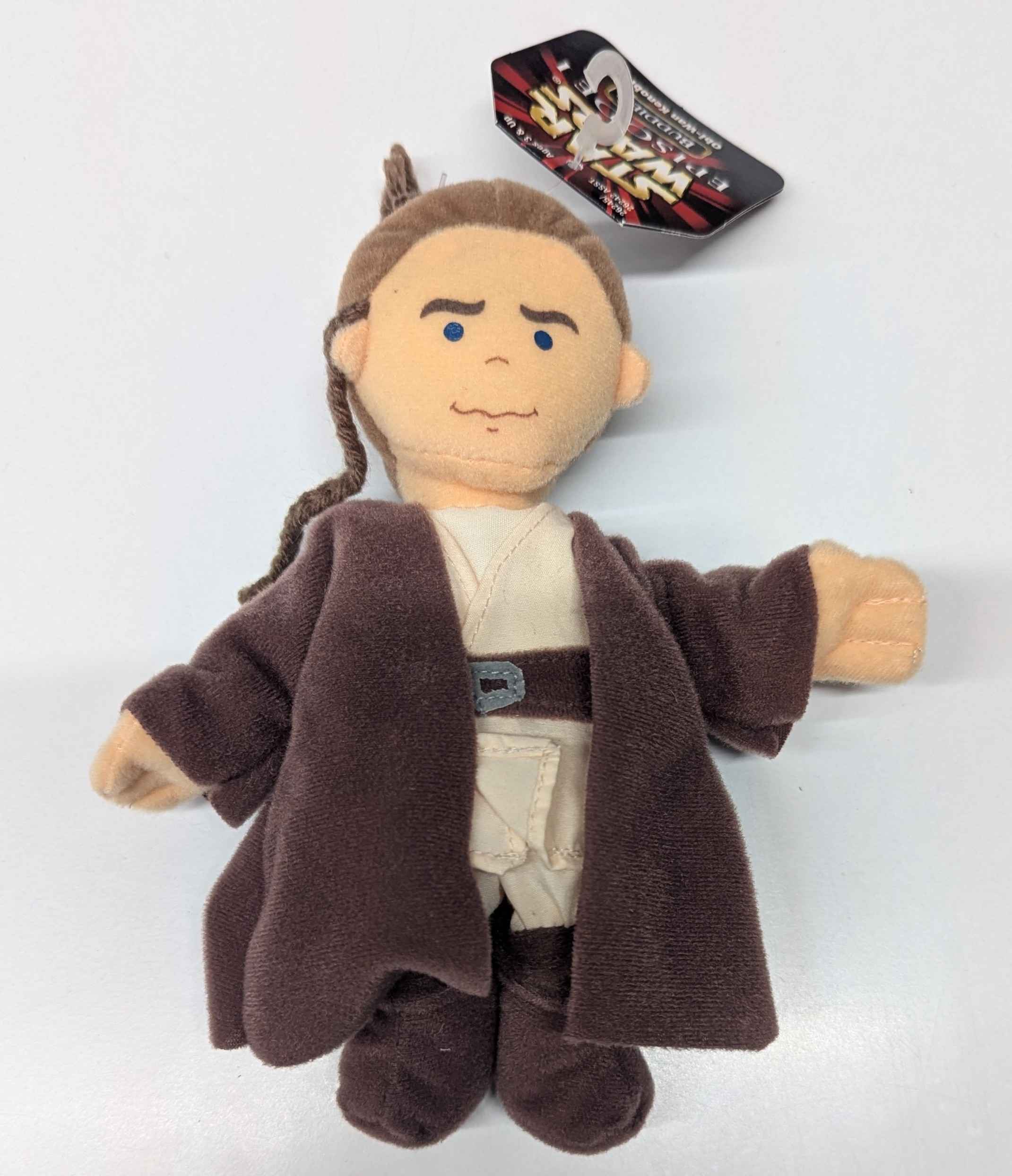 1998 Hasbro Obi-Wan Kenobi Buddies Plush Action Figure