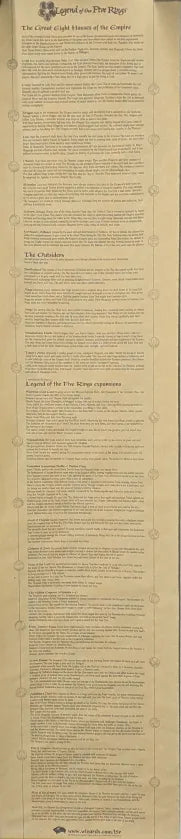 Legend of the Five Rings Lore Scroll