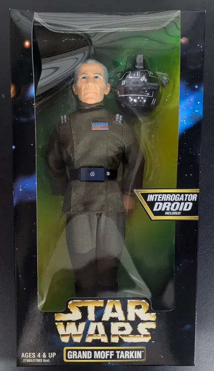 1997 Kenner Star Wars Action Collection Grand Moff Tarkin w/ Interrogator Droid Action Figure