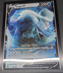 Framed Pokemon Lenticular Promotional Poster - Lugia V & Alolan Vulpix V