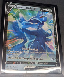 Framed Pokemon Lenticular Promotional Poster - Origin Forme Dialga V & Palkia V