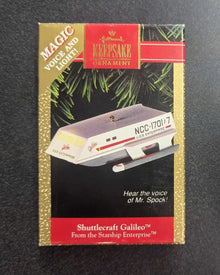 1992 Hallmark Keepsake Ornament Star Trek Shuttlecraft Galileo (Used)