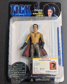 2001 N2 Toys The Tick: Batmanuel Action figure w/ Superhero License