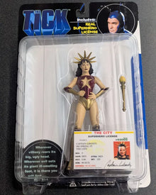 2001 N2 Toys The Tick: Captain Liberty Action figure w/ Superhero License