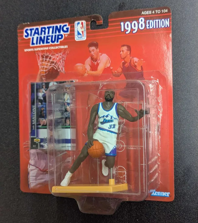 Starting Lineup 1998 Edition Karl Malone Utah Jazz Toy Figure