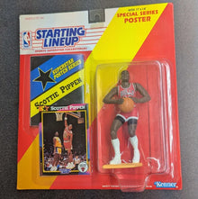 Starting Lineup 1992 Edition Scottie Pippen Chicago Bulls Toy Figure w/ Special Series Poster
