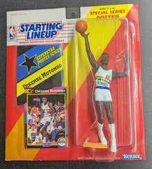 Starting Lineup 1992 Edition Dikembe Mutombo Denver Nuggets Toy Figure w/ Special Series Poster