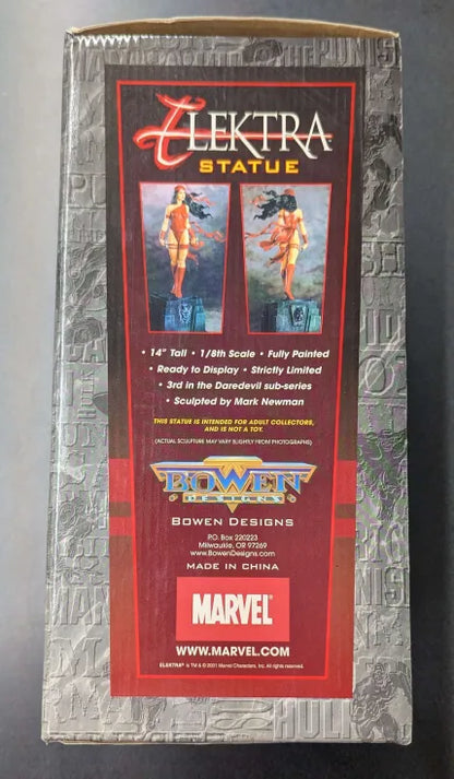 Bowen Designs 14" Painted Statue - Marvel Elektra: Artist's Proof (Used)