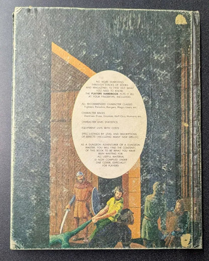 TSR Advanced Dungeons & Dragons Players Handbook (2nd Printing)