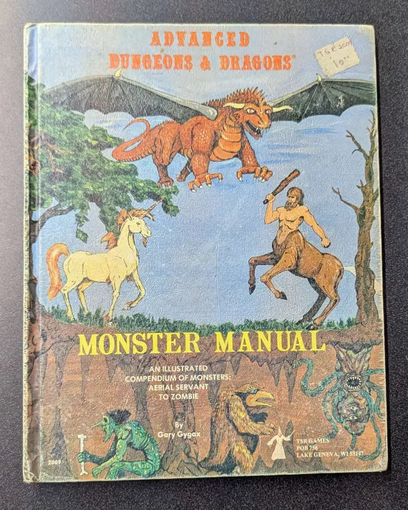 TSR Advanced Dungeons & Dragons Monster Manual (Third Edition Printing)