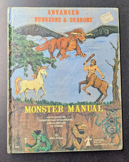 TSR Advanced Dungeons & Dragons Monster Manual (Third Edition Printing)