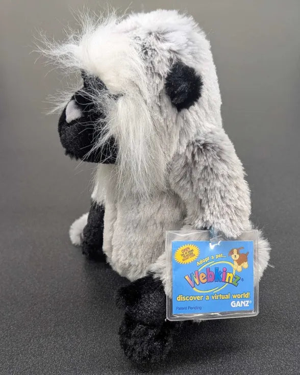 Ganz Webkinz HM226 Grey Langur Stuffed Animal - Code Unused & Sealed