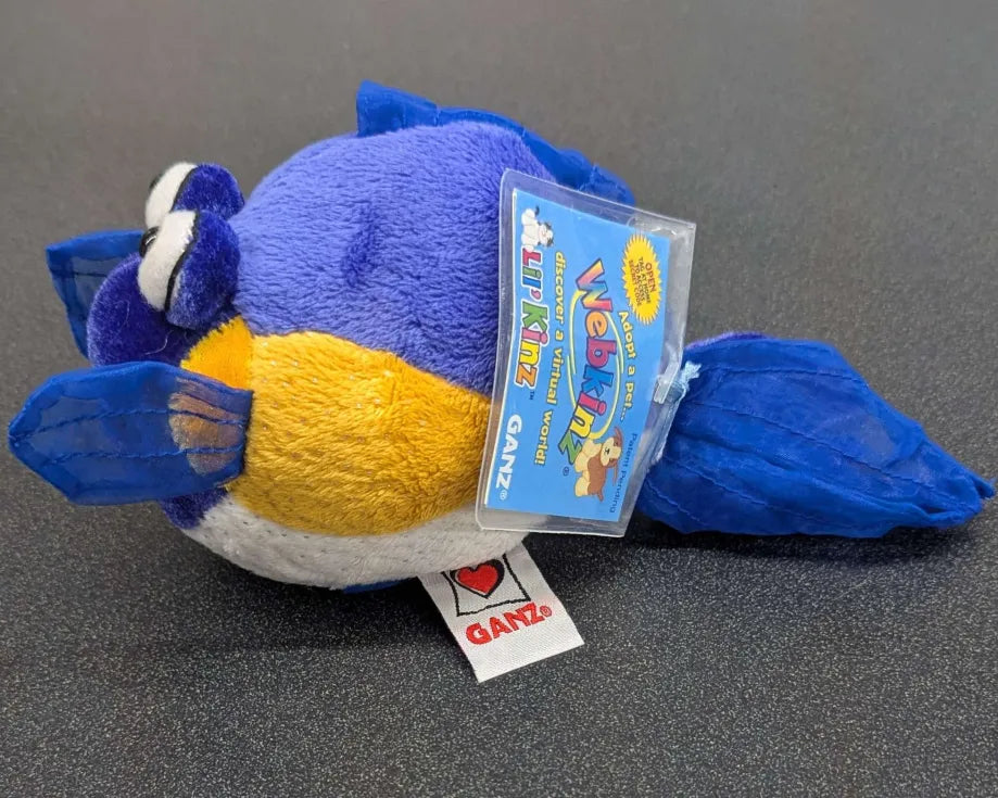 Ganz Webkinz HS512 Purple Goldfish Stuffed Animal - Code Unused & Sealed
