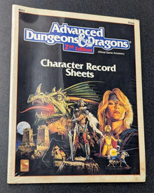 TSR Advanced Dungeons & Dragons 2nd Edition Character Record Sheets