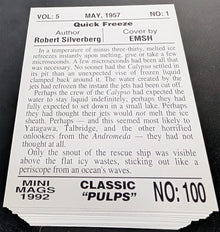 1992 Sperry Mini Mags Classic Pulps 100 Trading Cards Set