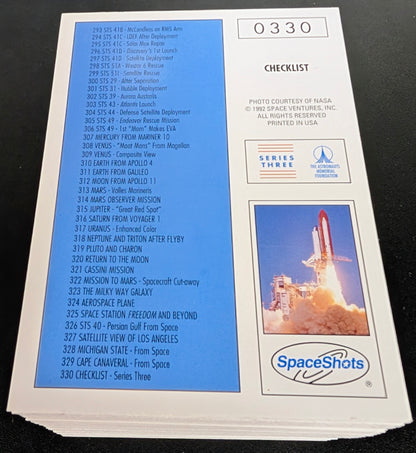 1992 Space Shots Series 3 Complete 110 Card Set