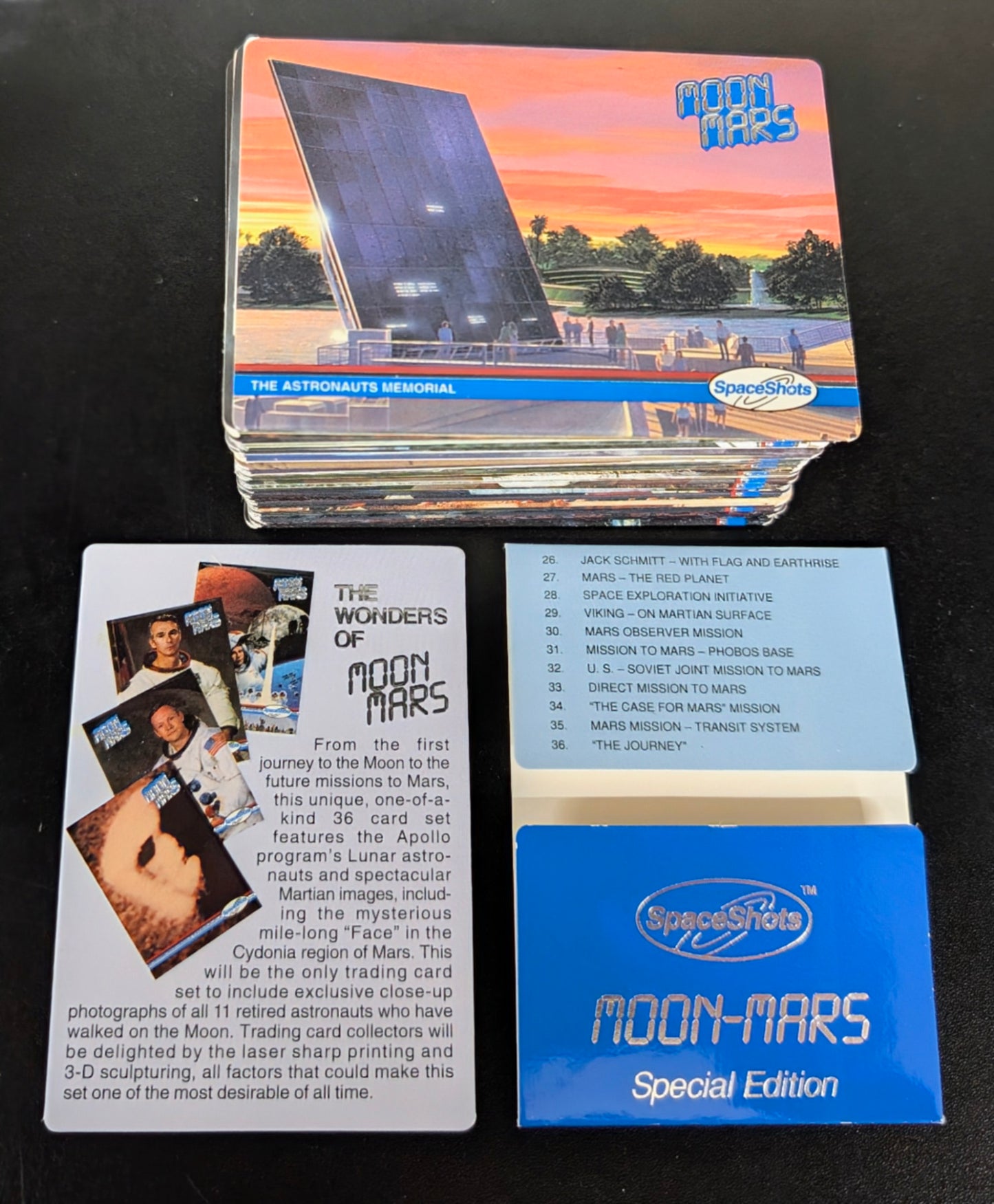 1991 Space Shots Moon Mars 36 Card Set