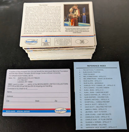 1991 Space Shots Moon Mars 36 Card Set