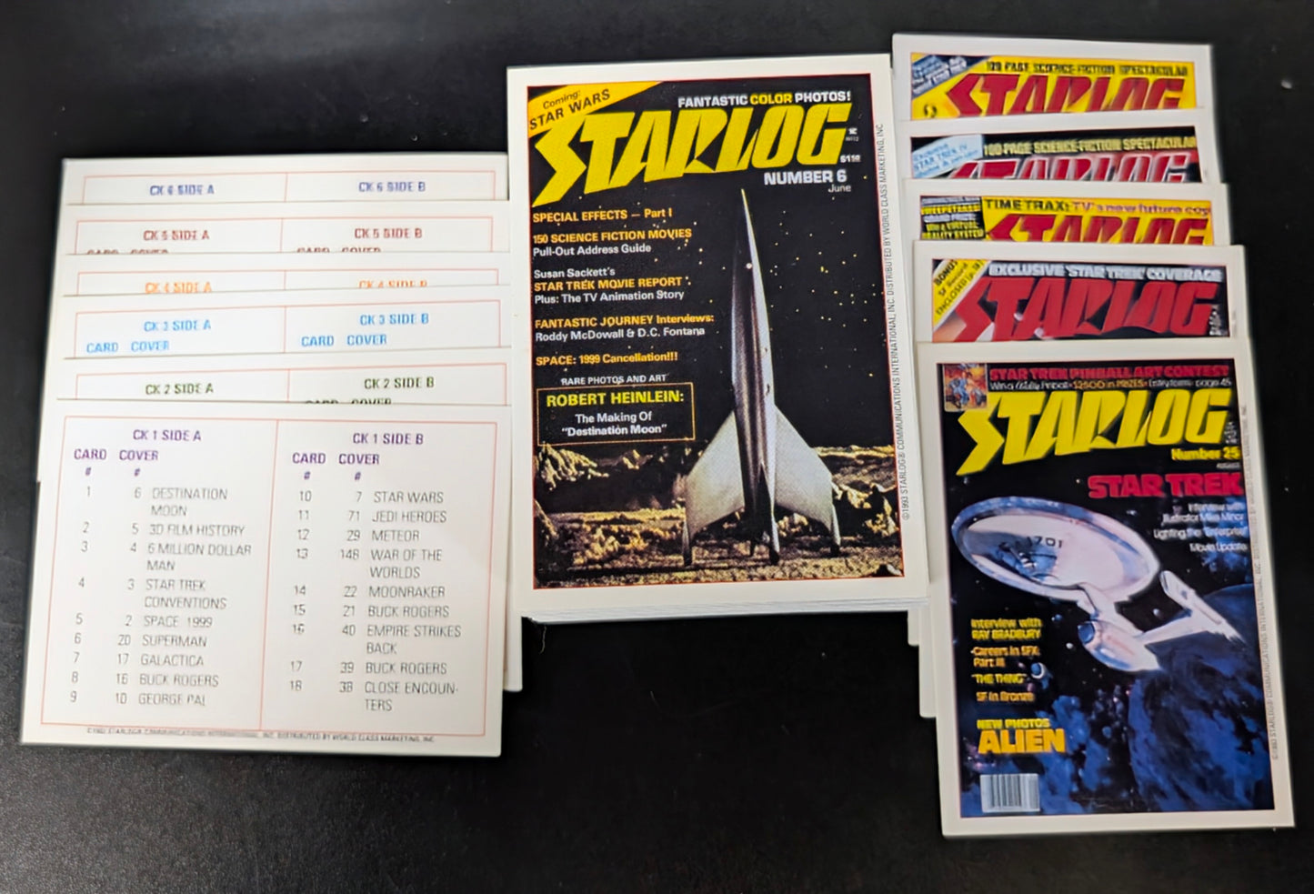 1993 Starlog Commemorative Mini-Master Set with 100 Base, 5 Promo, 6 Checklist Cards