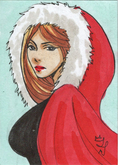 2021 5finity Happy Holidays Sketch Card Tiffany Peek V2