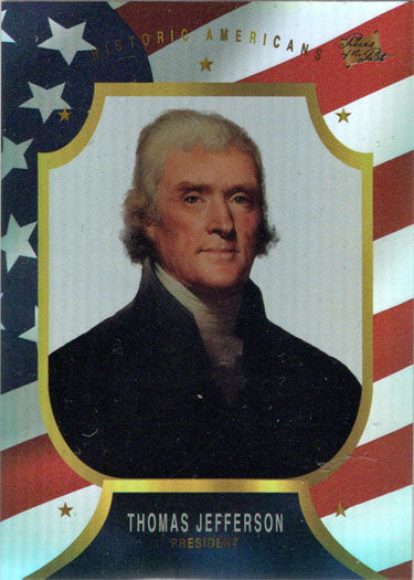 Super Break Pieces of the Past 2023 Promotional Card PT-2 Thomas Jefferson