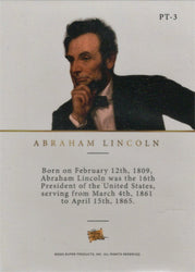 Super Break Pieces of the Past 2023 Promotional Card PT-3 Abraham Lincoln