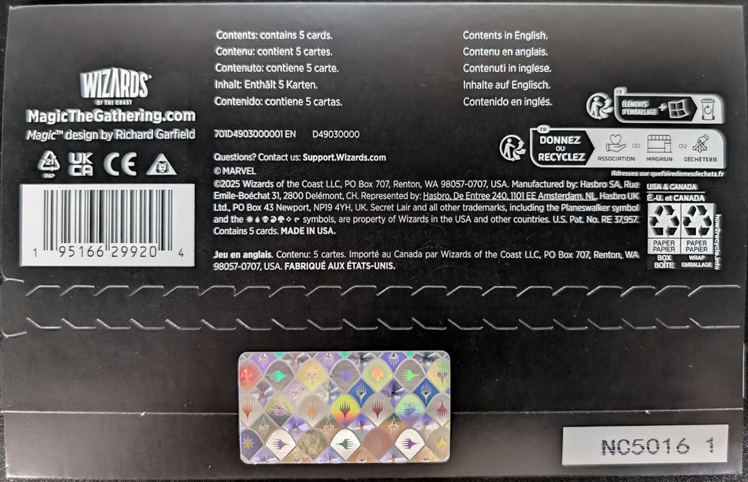 Magic MTG Secret Lair x Marvel's Deadpool Non-Foil Edition