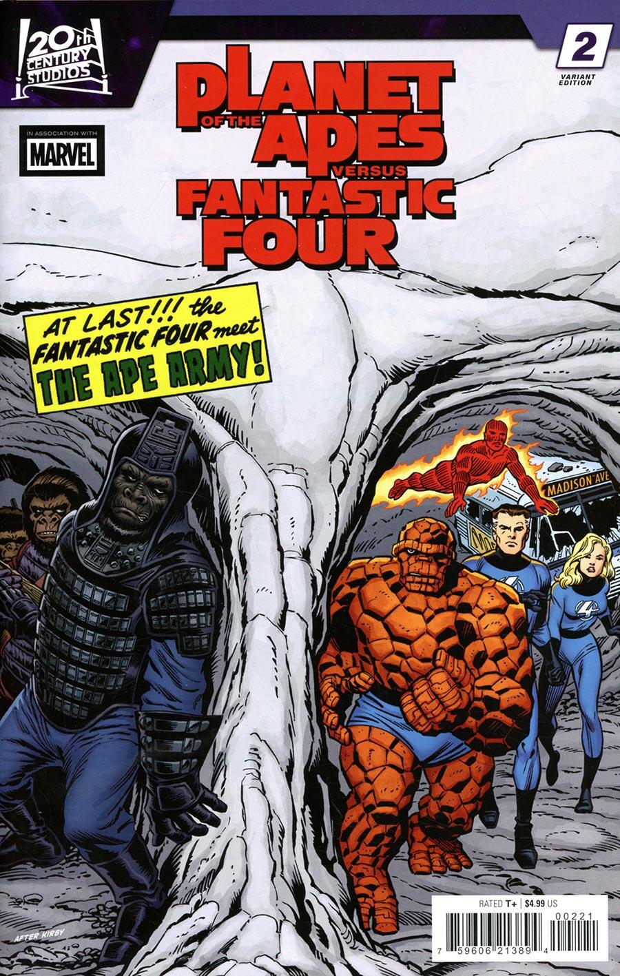 Planet Of The Apes vs. Fantastic Four #2 Ron Frenz Homage Variant