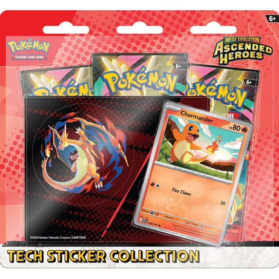 Mega Evolution: Ascended Heroes Tech Sticker Collection - Charmander