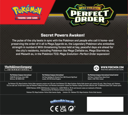 Pokemon Mega Evolution ME03: Perfect Order Booster Display Box