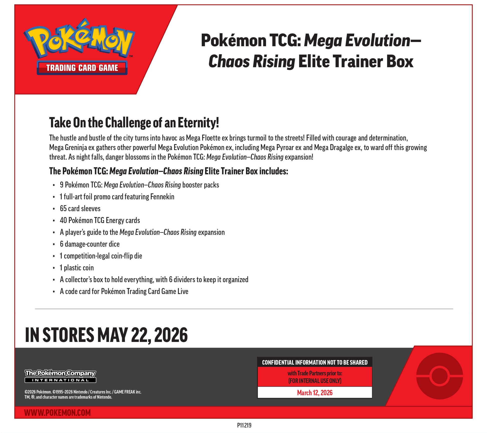 Pokemon Mega Evolution ME04: Chaos Rising Elite Trainer Box Digital Heroes Pokemon Mega Evolution ME04: Chaos Rising Elite Trainer Box Digital Heroes