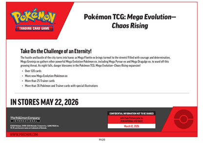 Pokemon Mega Evolution ME04: Chaos Rising Booster Display Box