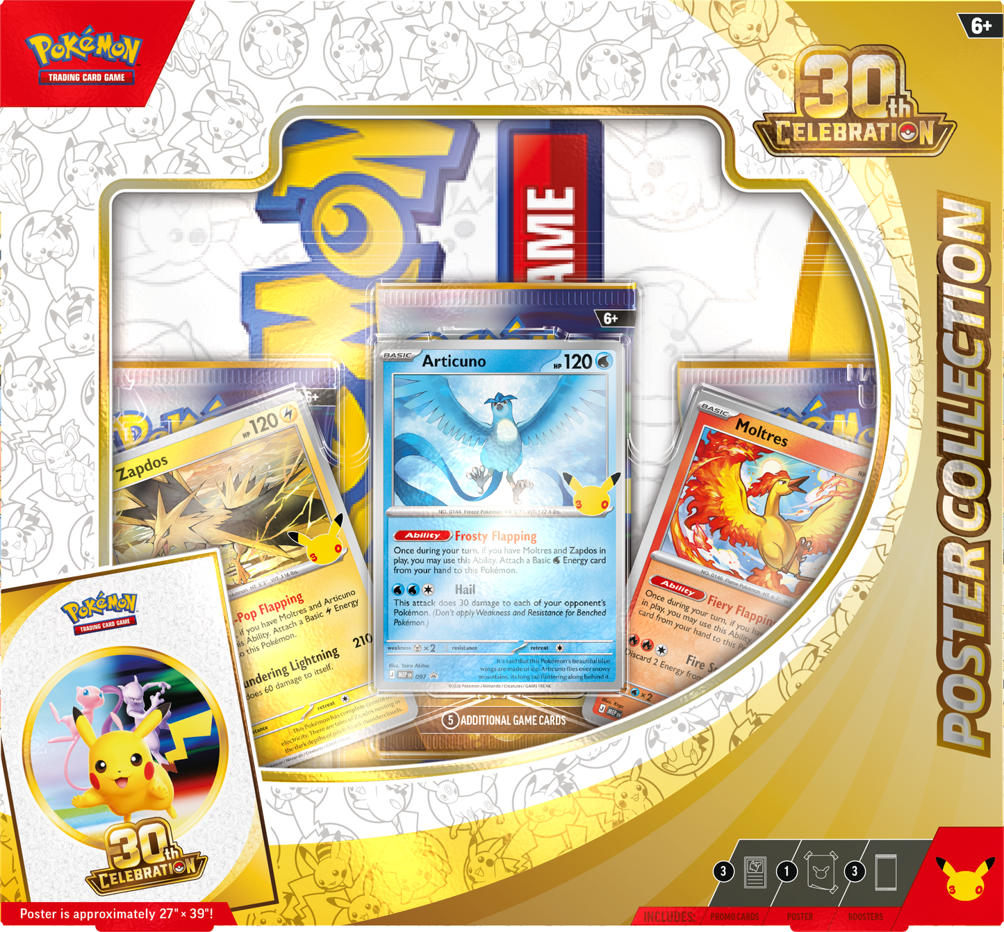 Pokemon Mega Evolution ME30: 30th Celebration Poster Collection