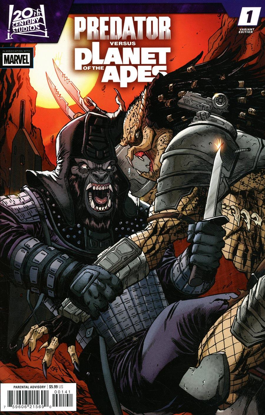 Predator vs. The Planet Of The Apes #1 Tim Seeley Variant