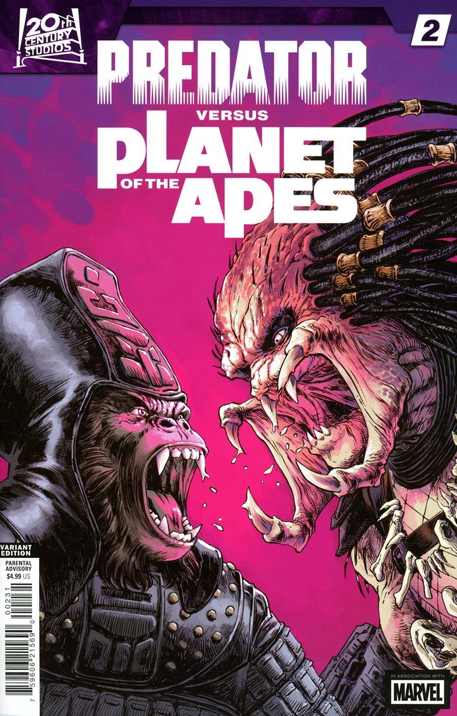 Predator vs. The Planet Of The Apes #2 Dave Wachter Variant