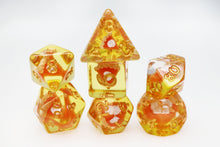 Foam Brain Pastry Pets RPG Dice & Pin Set - Pumpkin Pie Fox