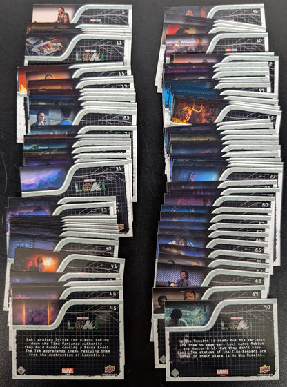 2023 Upper Deck Marvel Loki Purple Parallel 90 Card Base Set
