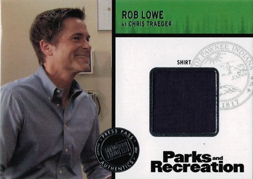 Parks and Recreation Costume Card R2-RL Rob Lowe as Chris Traeger Dark Variant