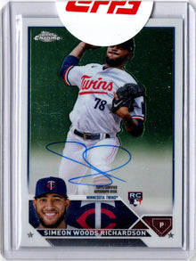 Topps Chrome Baseball 2023 Rookie Autograph Card RA-SWR Simeon Woods Richardson