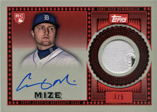 Topps Series Two Baseball 2021 Reverence Auto Patch Card RAP-CM Casey Mize 3/5