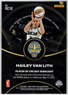 2025 Panini WNBA Player of the Day Rookie Card RC10 Hailey Van Lith