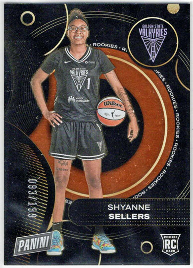 2025 Panini WNBA Player of the Day Orange Parallel Card RC13 Shyanne Sellers/199