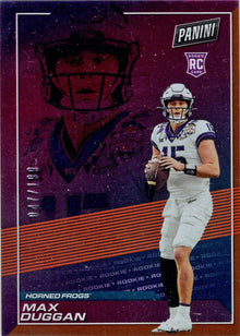 2023 Panini POTD Football Rookies Orange Foil Parallel Card RC18 Duggan 047/199