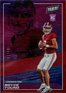2023 Panini POTD Football Rookies Red Foil Parallel Card RC1 Bryce Young 77/99