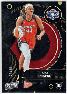 2025 Panini WNBA Player of the Day Red Parallel Card RC4 Kiki Iriafen 29/99
